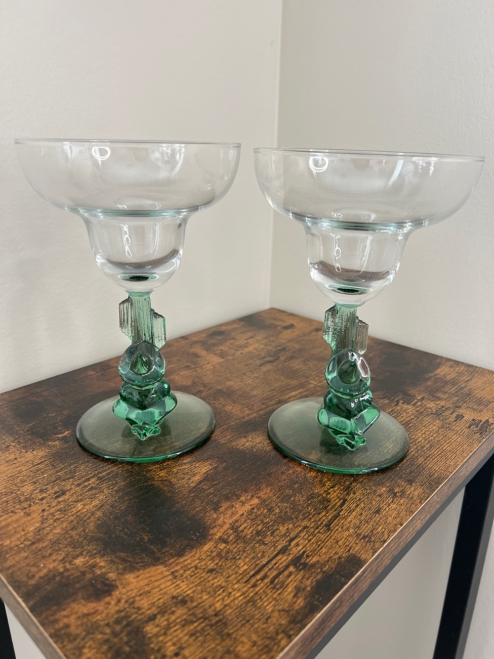 Vintage Cristal D’arques Siesta Man Margarita Glasses- Set of 2